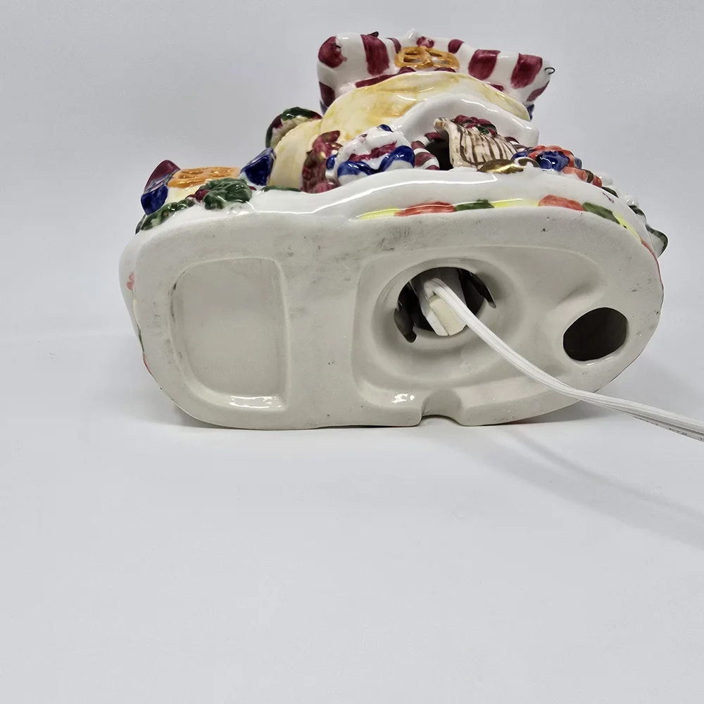 Vintage Christmas Village Shoe Ceramic Light-Up